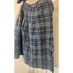 Vintage 1970's Wool Plaid Skirt Sz 4 Susan Bristol